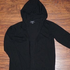 Black Men’s Hooded Cardigan